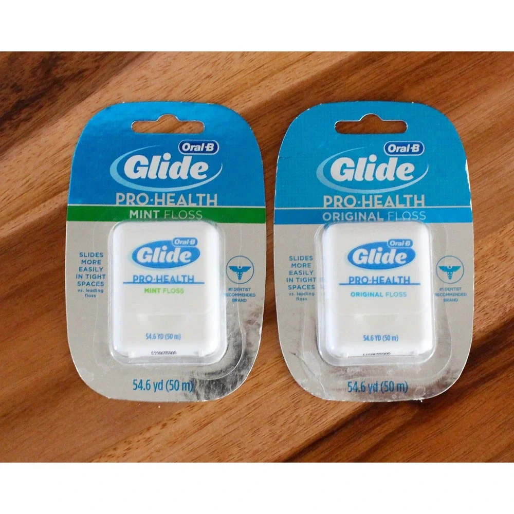 Oral-B Glide Pro-Health Floss 2 Pack 54.6yd Mint & Original Shred Resistant